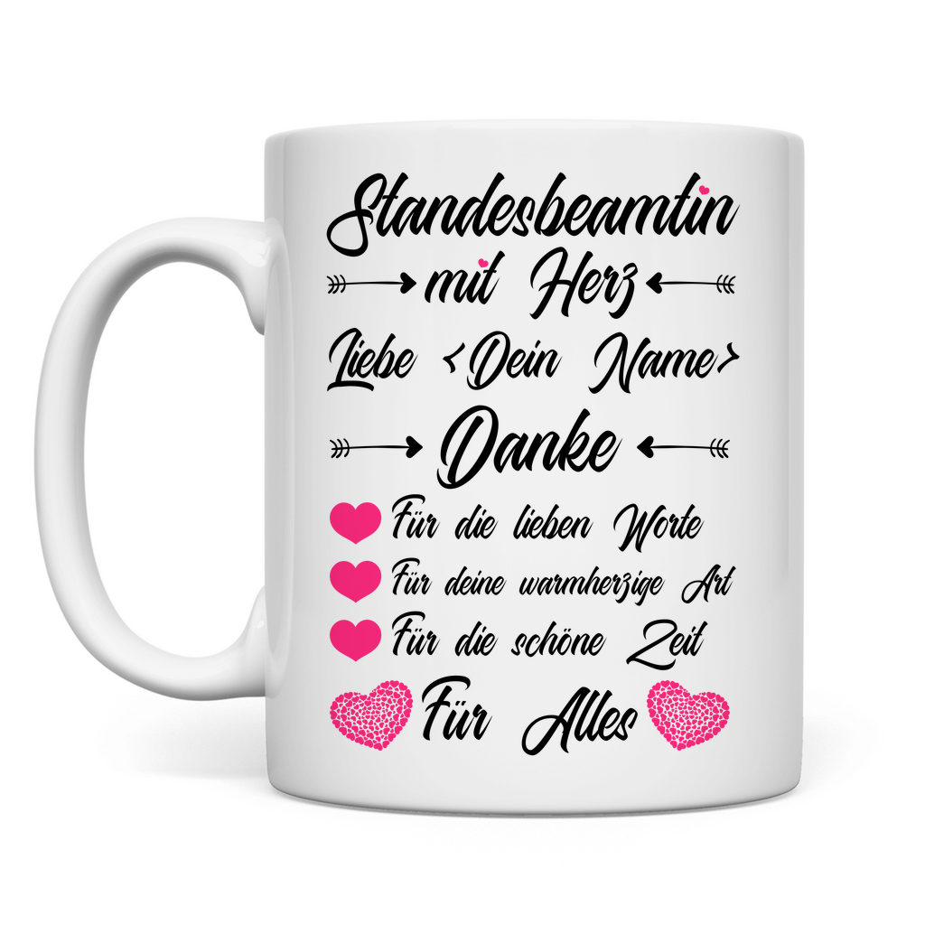 Danksagung Danke sageb an die Standesbeamtin Geschenk