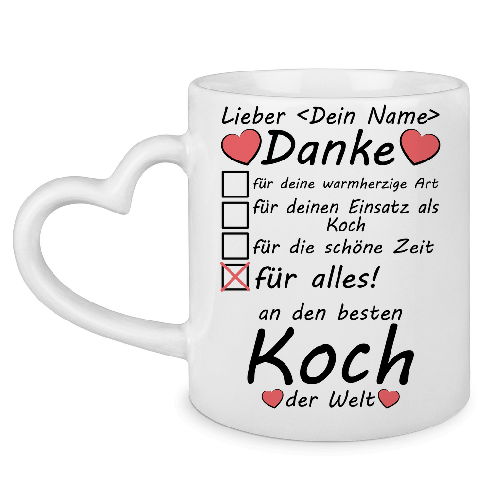 Bester Koch Tasse | Dankeschön Geschenk