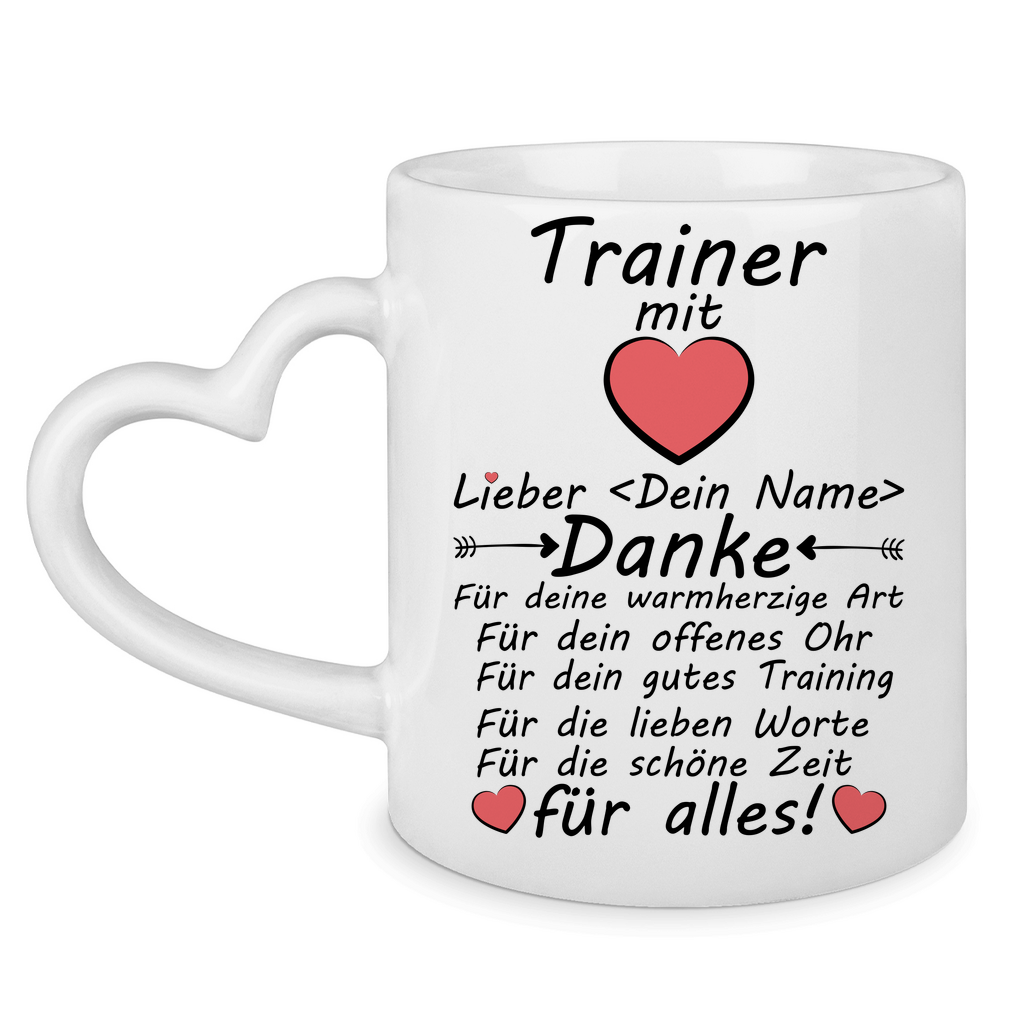 Wir Sagen Danke Trainer Trainerin Tasse
