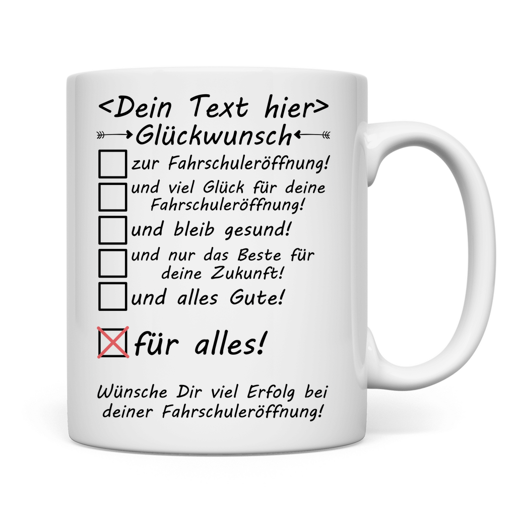Glückwünsche zur Fahrschuleröffnung | Geschenk