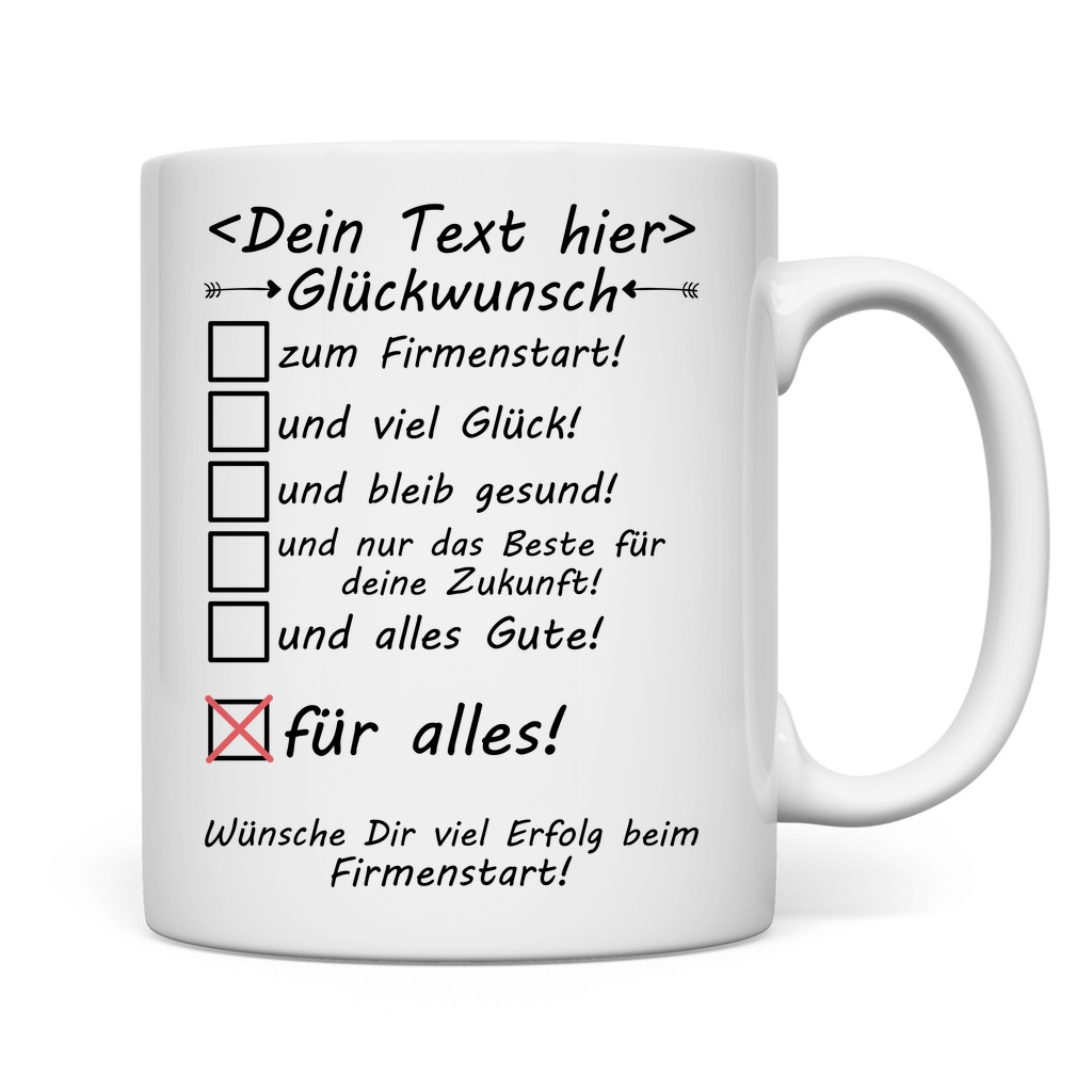 Glückwünsche zum Firmenstart | Geschenk