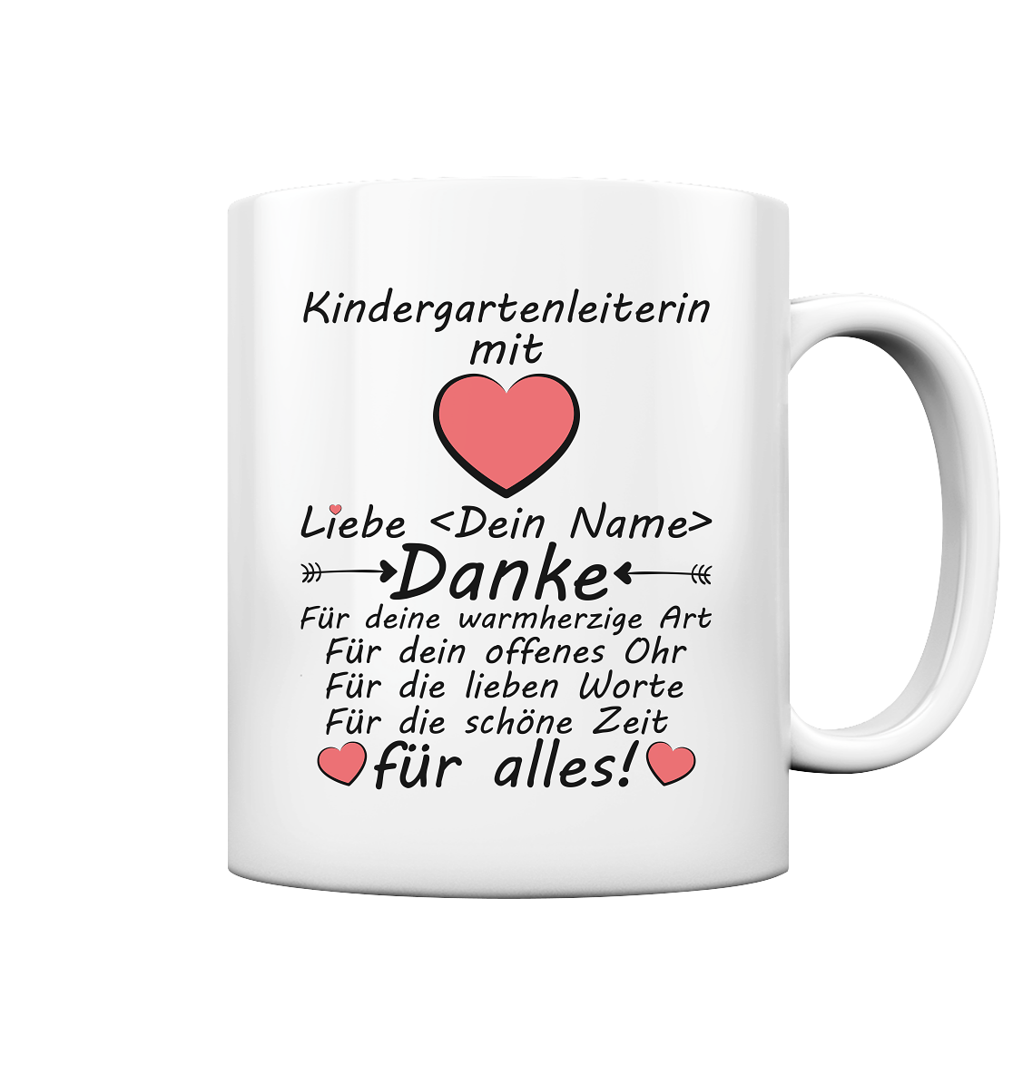 Abschiedsgeschenk für Kindergartenleiterin Kindergartenleitung Geschenk Tasse
