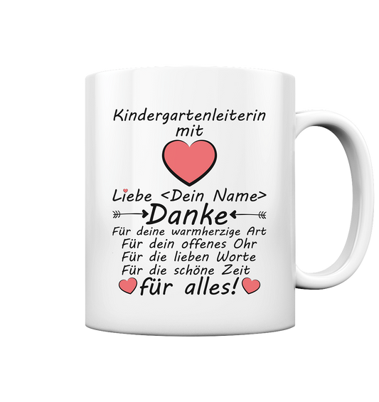 Abschiedsgeschenk für Kindergartenleiterin Kindergartenleitung Geschenk Tasse