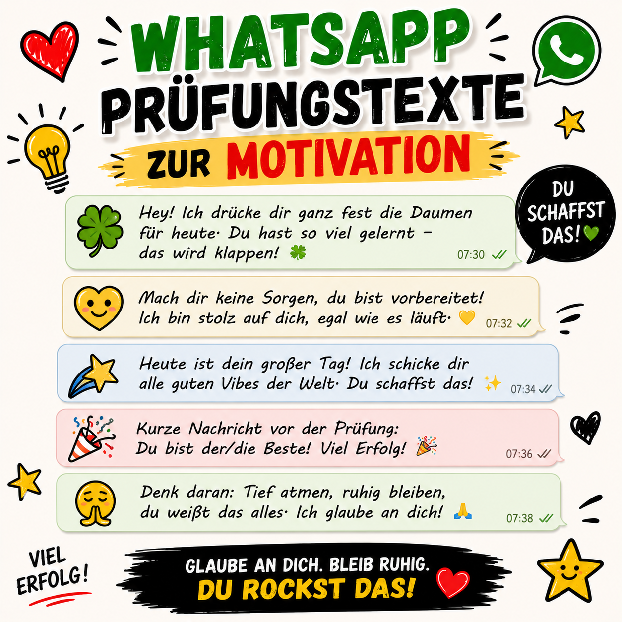 viel glück für die prüfung morgen kostenlose whatsapp