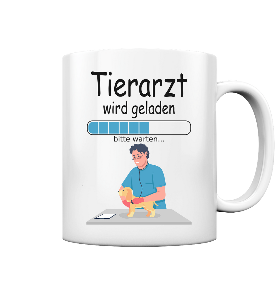 Tasse für Angehenden Tierarzt wird geladen Weiss Keramik