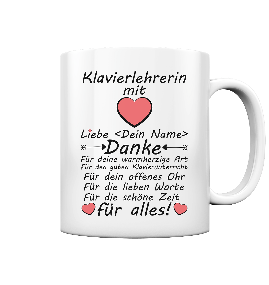 abschiedsgeschenk dankeschön Danke an für klavierlehrerin