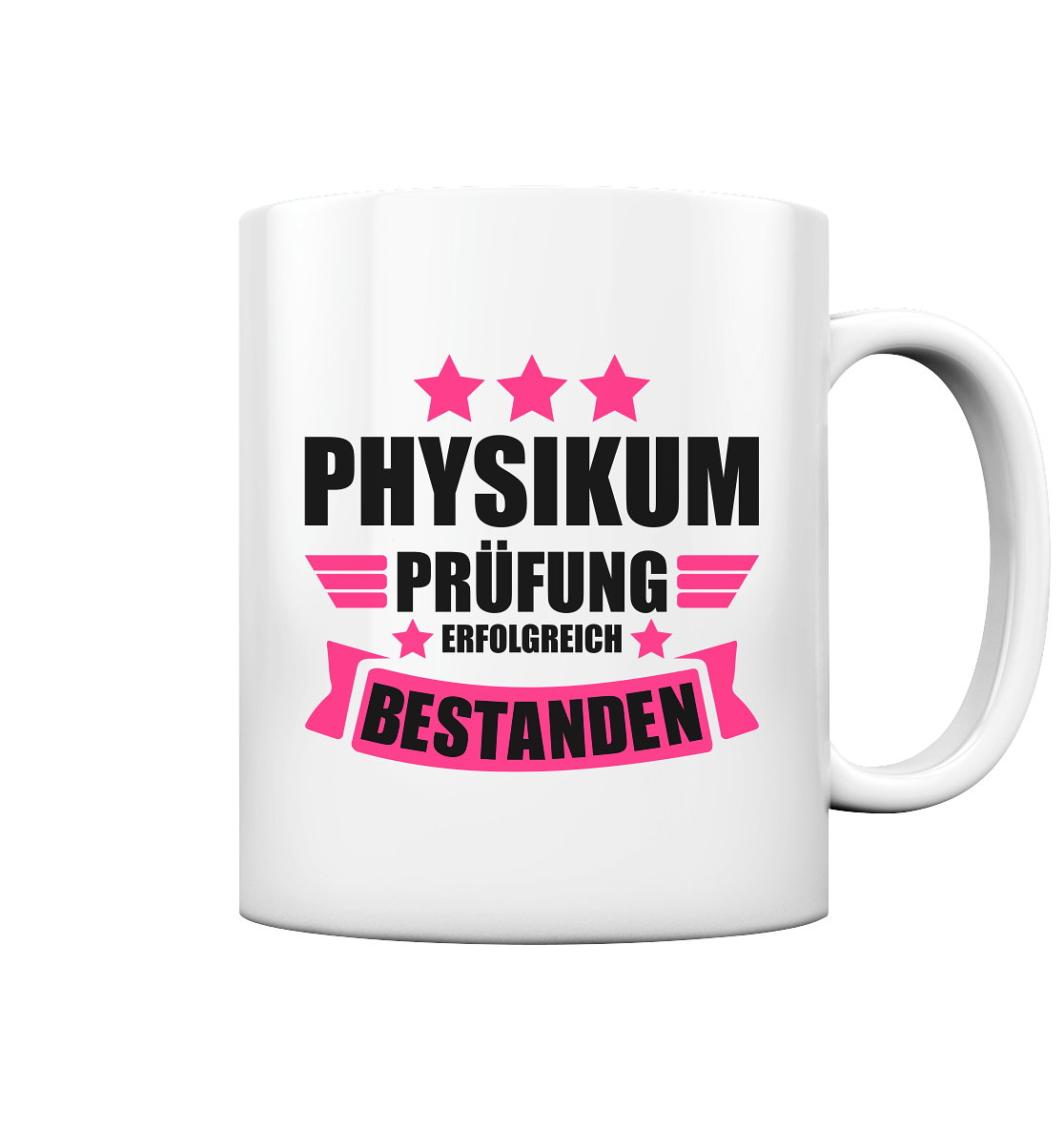 Physikum_Abschluss Pruefung_bestanden_Tasse_Pink fuer studentin
