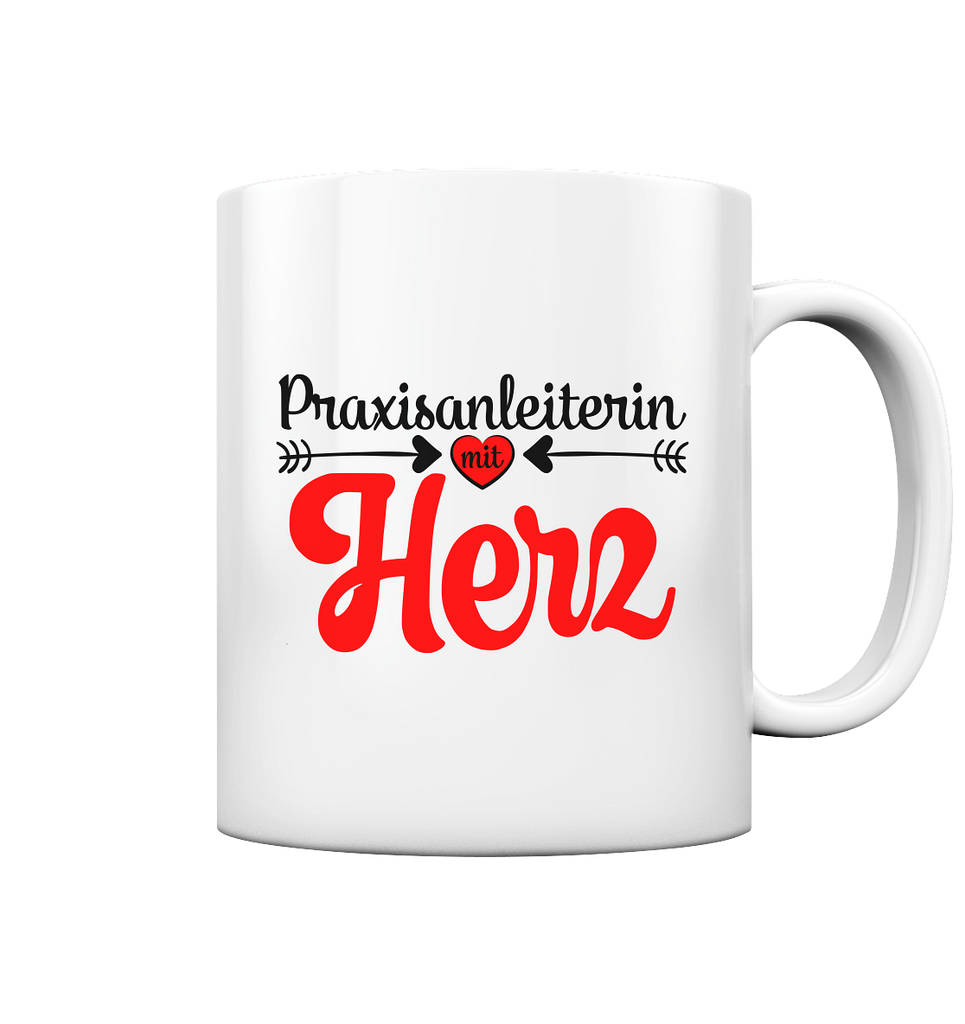Praxisanleiterin Tasse mit Herz als Abschiedsgeschenk