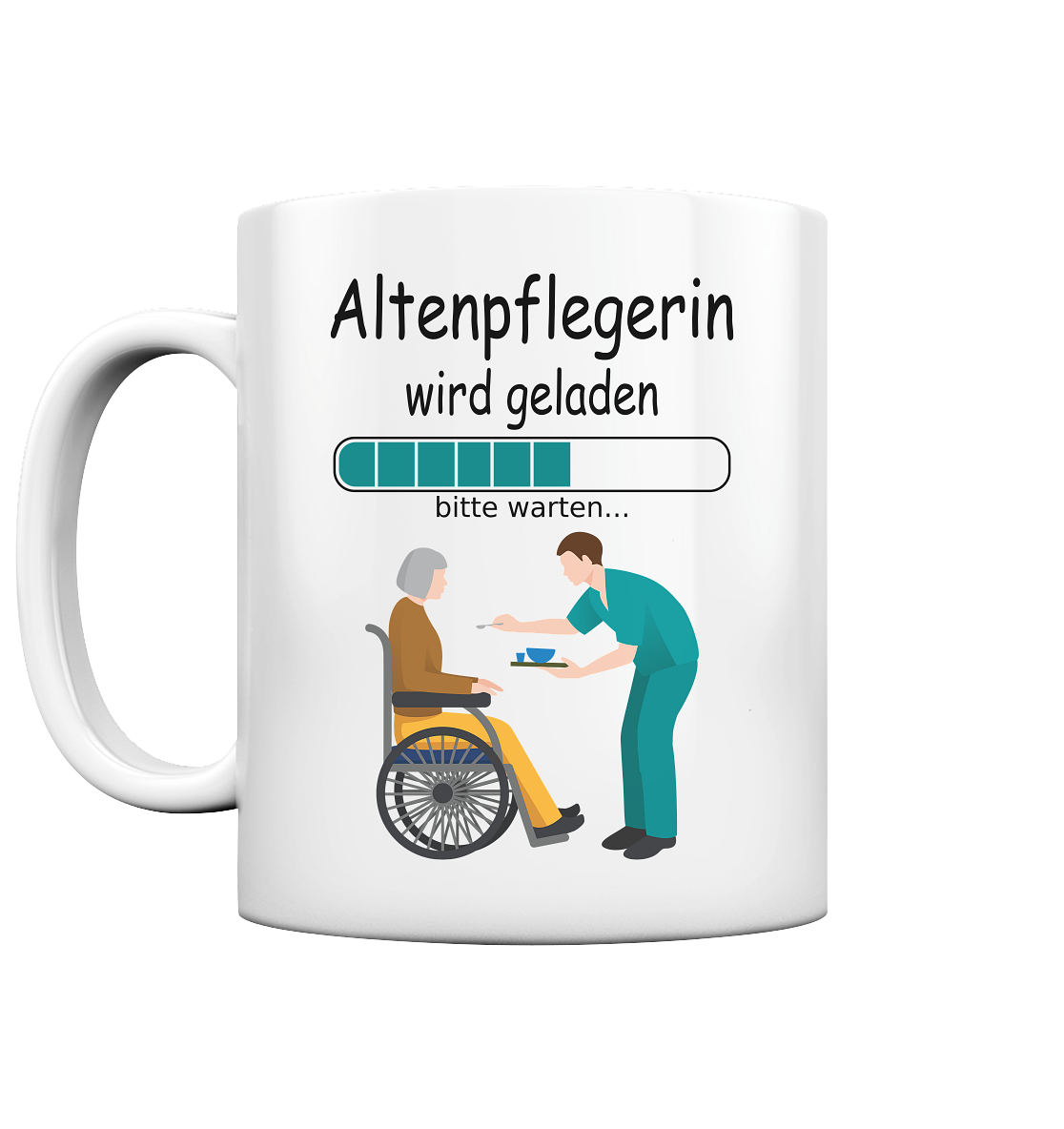 Geschenk für Angehende Altenpfleger Altenpflegerin Tasse