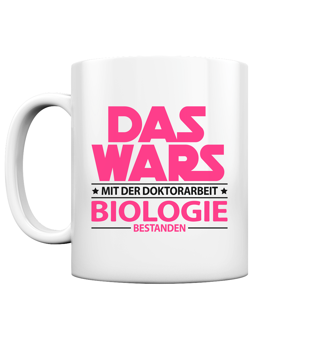 Keramiktasse zum bestandenen Doktortitel Biologie – Geschenk für frischgebackene Doktoren mit Spruch