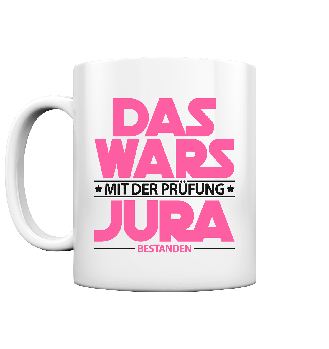 Personalisierte Tasse für Jura-Absolventen – Keramikbecher zum bestandenen Examen
