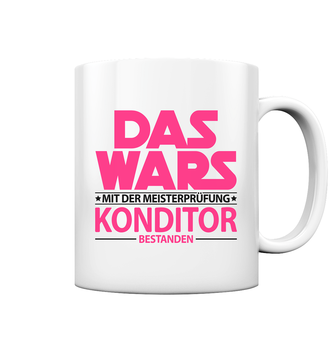 Konditormeister Meisterprüfung bestanden Konditor Geschenk als Tasse